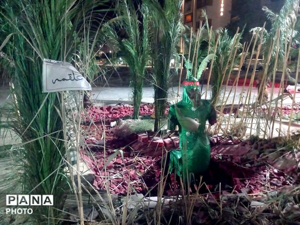 مراسم شب تاسوعای حسینی  در ناحیه۶ مشهد