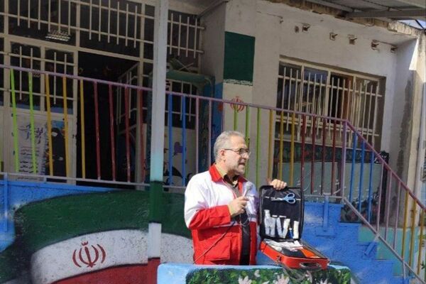 مانور زلزله و ایمنی در مدارس فیروزکوه