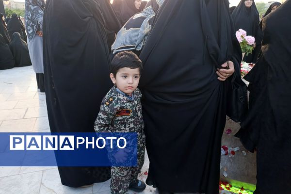 افتتاحیه یادمان شهدای گمنام بوستان ارغوان در نیشابور 