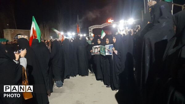 وداع باشکوه مردم دستناء با شهید امیرمحمد داوری