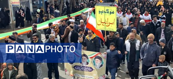 حضور حماسی خلیل آبادی ها در جشن ۴۶ سالگی انقلاب