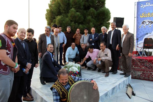 بیست و پنجمین سالگرد پهلوان یعقوبعلی شورورزی در آرامگاه مشاهیر نیشابور 