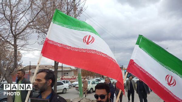تشییع پیکر پاسدار شهید در شهرستان خواجه