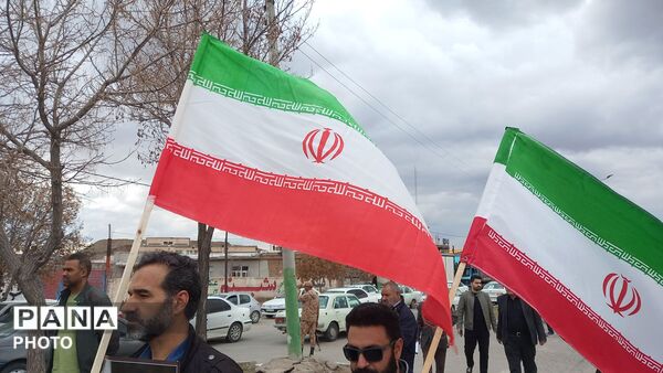 تشییع پیکر پاسدار شهید در شهرستان خواجه