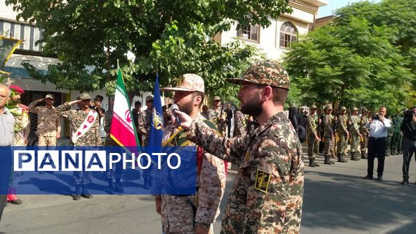 مراسم تشییع پیکر شهید جانباز «علی رفیعی» در کاشمر 