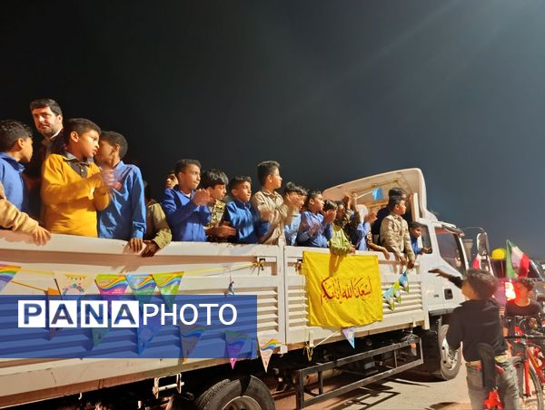 کاروان شادی جشن نیمه شعبان در بوموسی 