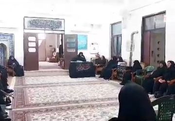 آیین باشکوه اربعین حسینی در فاطمیه دامغان