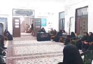 آیین باشکوه اربعین حسینی در فاطمیه دامغان