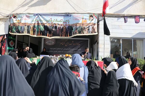پیکر شهید گمنام در مدارس دخترانه گرگان مورد استقبال قرار گرفت