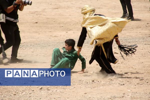 مراسم خیمه سوزی هیات «خیام الحسین» در قم