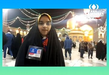 حال و هوای حرم امام رضا(ع) در جشن نیمه شعبان 