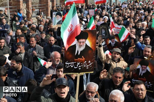 تشییع پیکر شهدای بمباران تروریستی آمریکا و اسرائیل در ارومیه