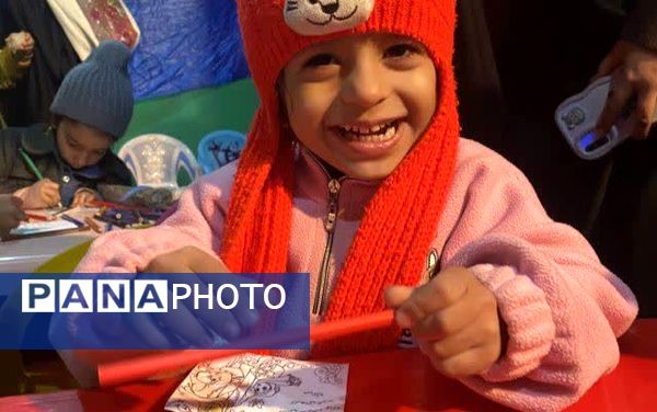 غرفه کودک هیئت انصارالحسین (ع) در جشن نیمه شعبان آزادشهر