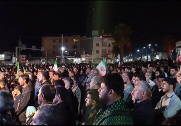 اجتماع عظیم مردم رودان در سوگ شهادت رهبر انقلاب
