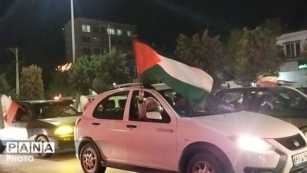 پرچم های ایران بر فراز بلوار فضل نیشابور قرار گرفت 