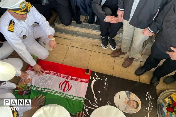 مراسم اربعین شهدای ناوچه دنا در روستای لزور