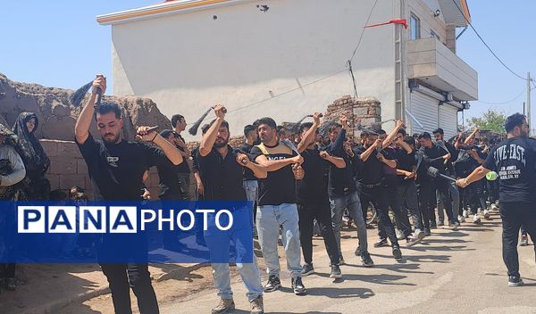 عزاداری ظهر عاشورا در روستای حسن آباد بلهر 