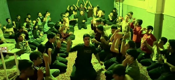 مراسم معنوی اعتکاف دانش‌آموزی در حسن‌آباد جرقویه علیا 