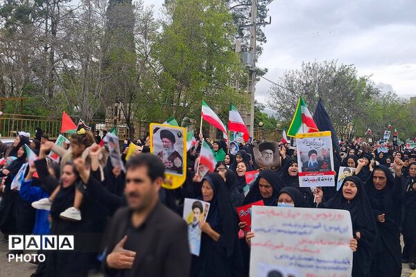حماسه‌‌آفرینی باشتی‌ها در راهپیمایی روز قدس و تجدید بیعت با رهبری