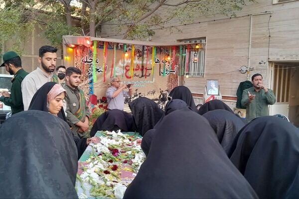 پویش «افتخار محله» و مراسم وداع با شهید گمنام در ورامین