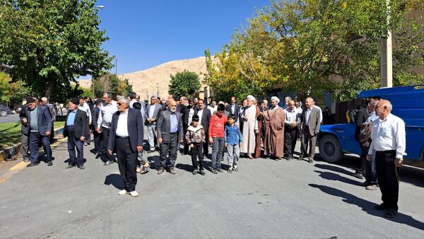 راهپیمایی بشارت نصر در شهر و بخش گندمان 