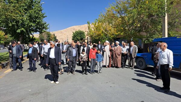 راهپیمایی بشارت نصر در شهر و بخش گندمان 