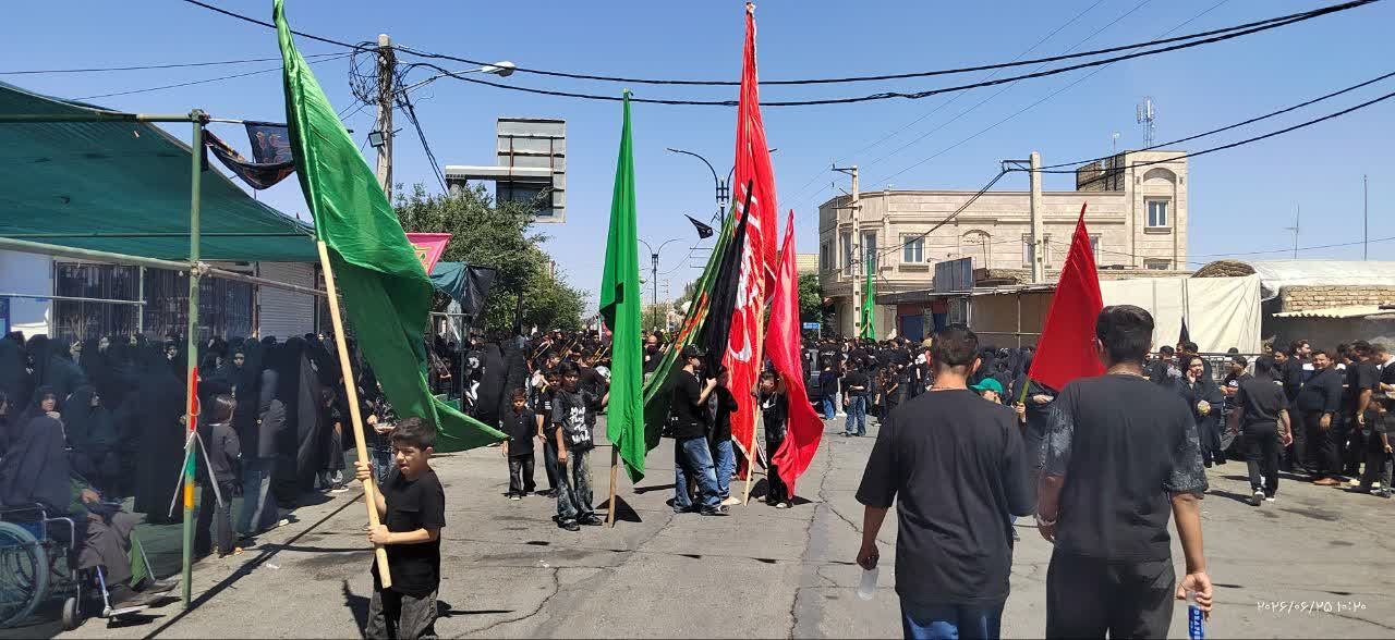 شور حسینی در شهر جعفریه قم 