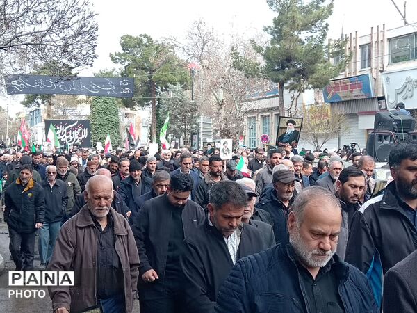 قاب پانا میزبان مراسم تشییع پیکر شهدا نیشابور 