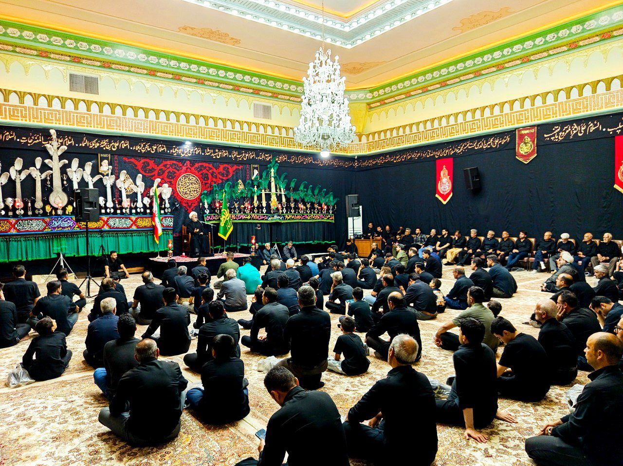 شب هفتم ماه محرم؛ تکیه علی اکبری کاشمر میزبان مسئولین این شهرستان