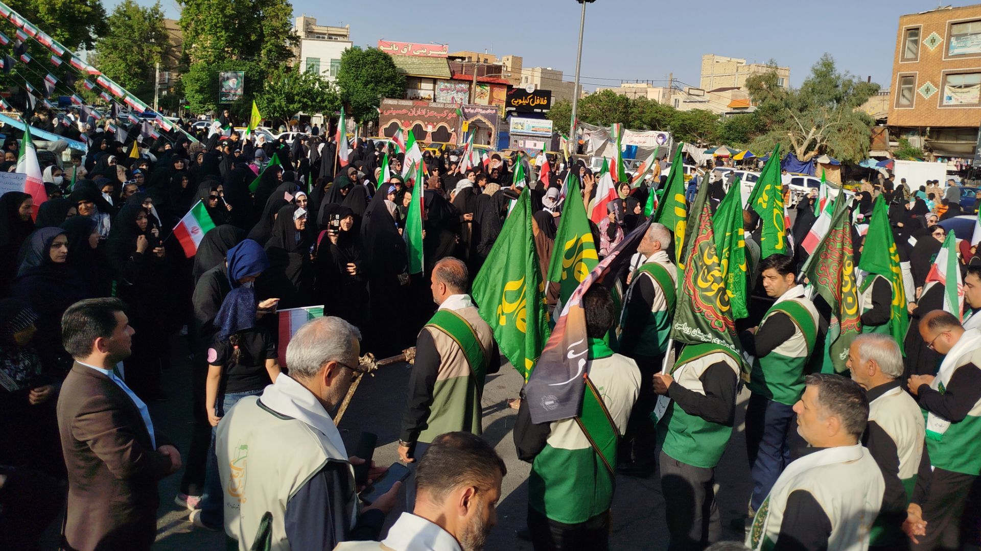 نمایش اقتدار و حمایت جان فدائیان امام رضایی ورامین