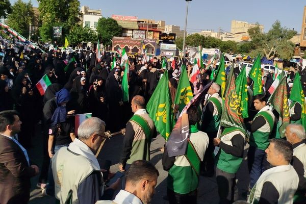 نمایش اقتدار و حمایت جان فدائیان امام رضایی ورامین
