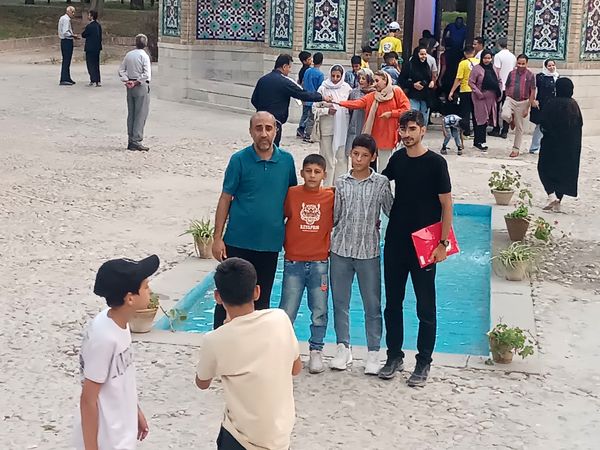 بازدید پسران دومیدانی کاران استان خراسان رضوی از آرامگاه عطار و خیام
