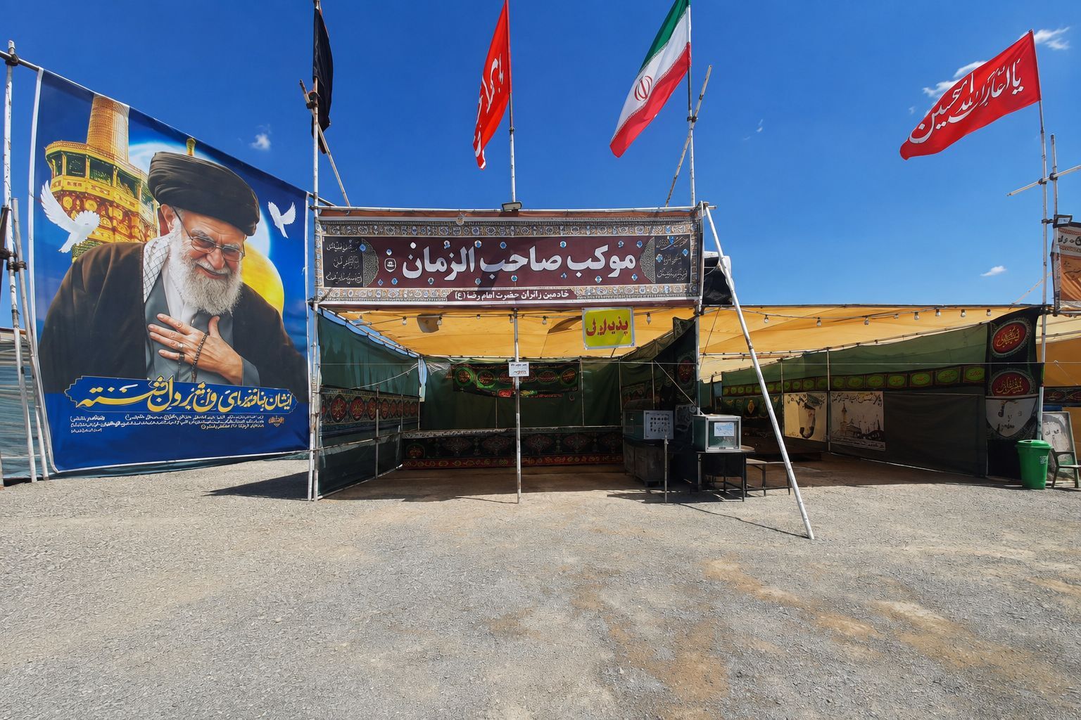 موکب امام‌رضایی روستای سرهنگ بخش رخ، آماده خدمت‌رسانی به زائران دهه پایانی ماه صفر است