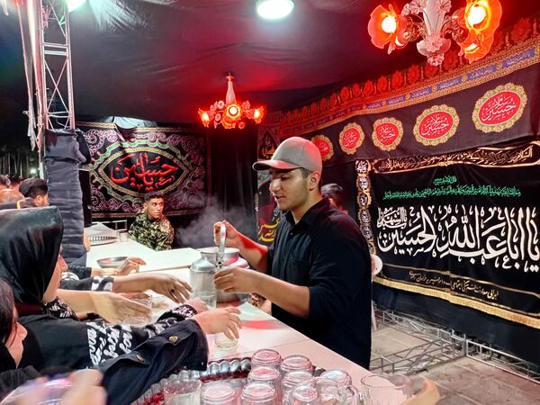 برپایی موکب پذیرایی در ایام محرم در شهرستان کاشمر