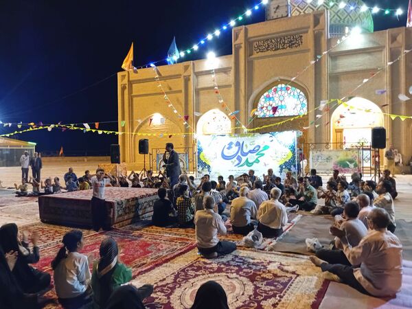 جشن میلاد امام محمد صادق (ع) و حضرت محمد (ص) در امامزاده محمد عابد کاخک