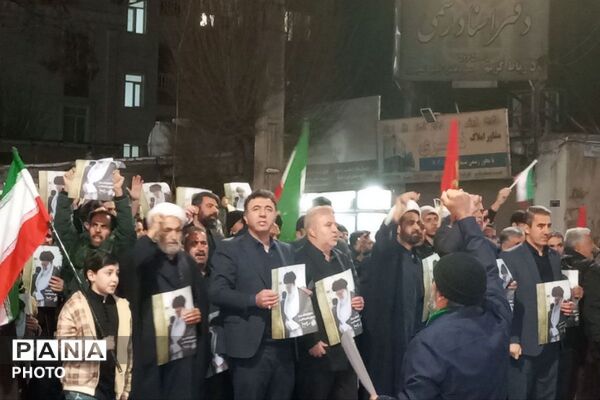 خروش عظیم مردم نصیر شهر در دسته عزاداری شهادت آیت الله امام خامنه ای (قدس سره)