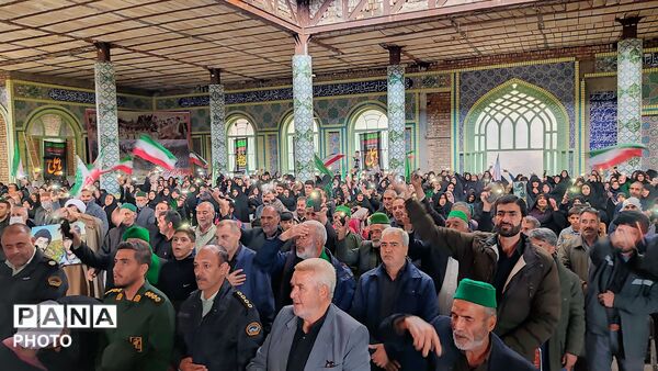 مراسم گرامیداشت چهلم امام شهید در گلزار شهدای  شهر بار نیشابور-۲
