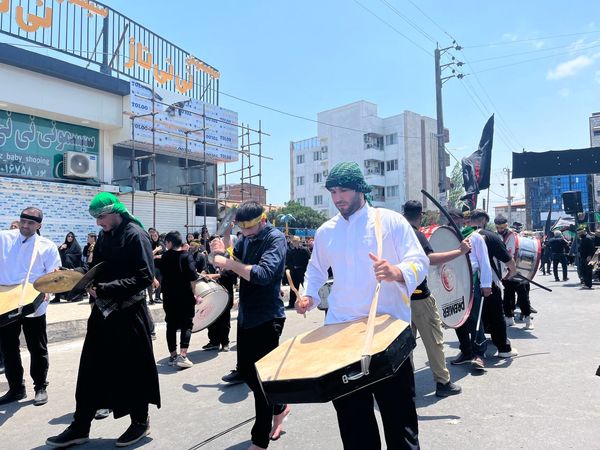 مردم دیار نور در سوگ عاشورای حسین