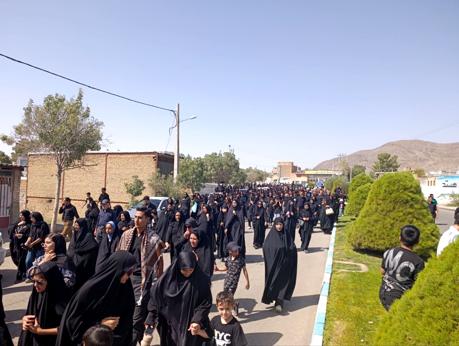 پیاده‌روی جاماندگان اربعین در تربت حیدریه 