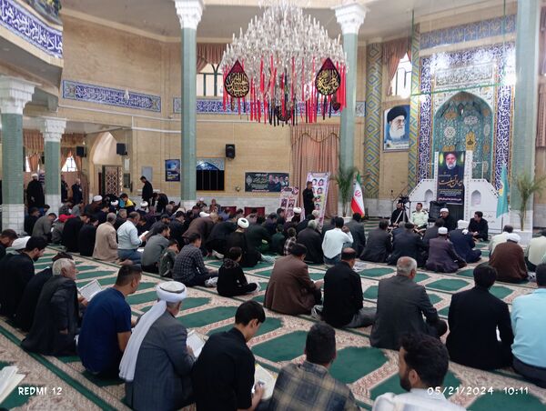مراسم گرامیداشت شهید جمهور و شهدای سانحه بالگرد در شهرستان باخرز 