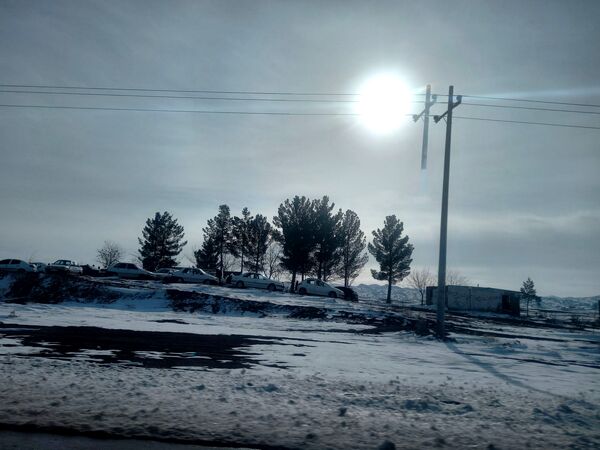 بارش برف زمستانی در روستا بتو 