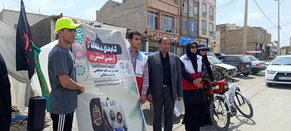 برپایی موکب توسط دانش‌آموزان در آشخانه