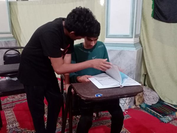 اعتکاف در مسجد حضرت‌‌‌ابوالفضل(ع) محله مارم باغ شهر فین  