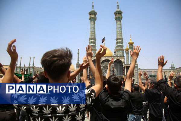 عزاداری تاسوعای حسینی(ع) در حرم حضرت معصومه(س)