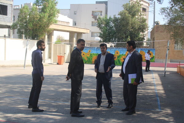 بازدید اعضاء ستاد مانور زلزله استان بوشهر از مدارس