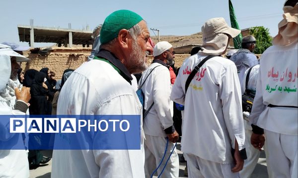 کاروان پیاده انصارالحسین به منطقه خانمیرزا رسید 