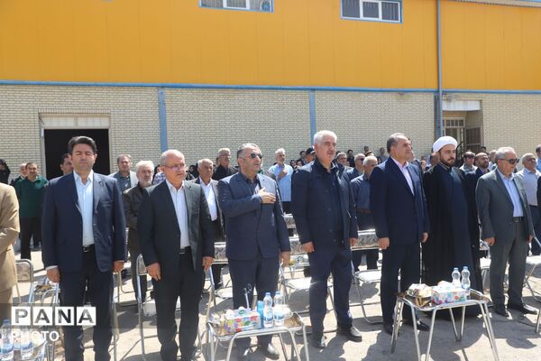  آیین کلنگ‌زنی مدرسه ۶ کلاسه خیرساز در خسروشاه