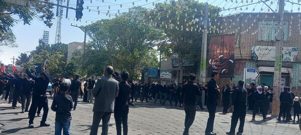 راهپیمایی جاماندگان اربعین حسینی در باخرز 