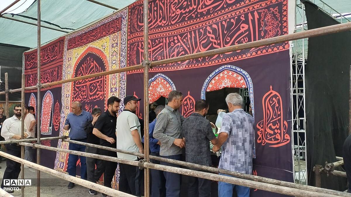 برپایی موکب‌های زائران تشییع امام شهید در نظرآباد