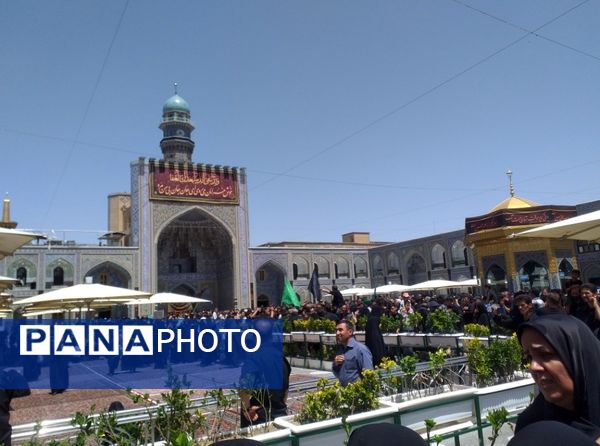 حضور هیئت های عزاداری سید الشهدا در حرم مطهر رضوی